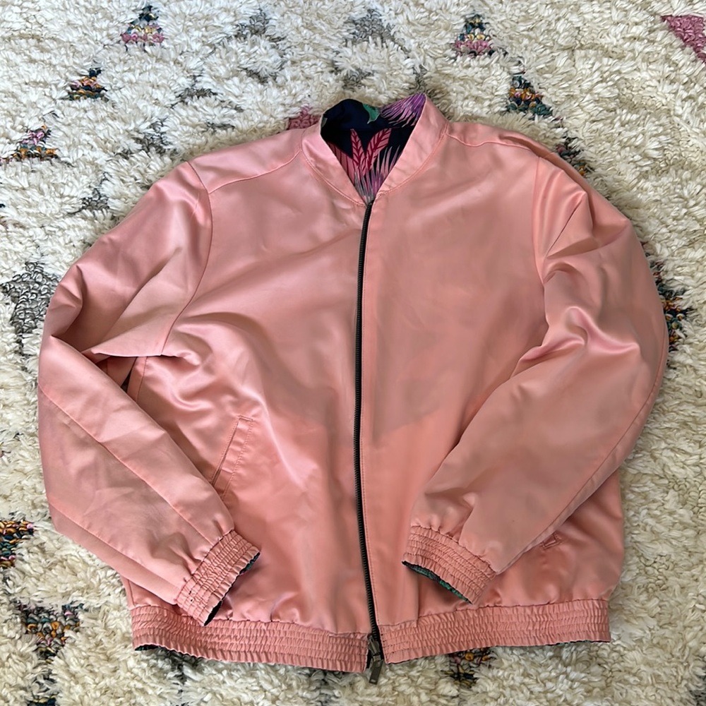Floral and Peach Bomber